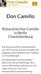 Mobile Screenshot of don-camillo-berlin.de